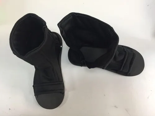 Vista 6 de Zapatos de cosplay de talla de EE. UU. para Halloween, color negroazul adultoniño..