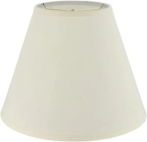 Vista 2 de Aspen Creative 32287A, Pantalla de Lámpara Transitional Hardback con Forma de Imperio y Construcción Spider en Beige, 14" de ancho (7" x 14" x 11")
