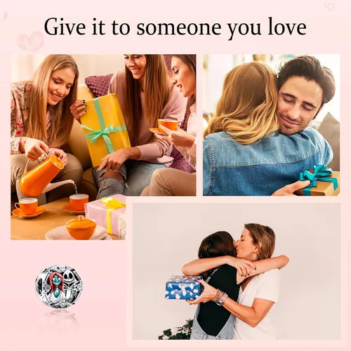 Vista 6 de MITSOKU Heart Art Line Man Dog Pumpkin Flowers Dangle Pendants Beads for Women Bracelets Necklaces 925 Sterling Silver Spider-Hero Man Charms