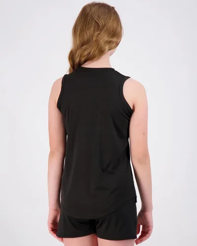 Vista 3 de Real Essentials Paquete de 4 Camiseta sin mangas Active Dry Fit Performance para niñas