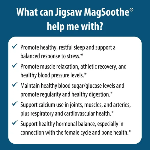 Vista 7 de Jigsaw Health MagSoothe Suplemento de glicinato de magnesio de acción rápida y calmante en polvo Sabor a limonada de frambuesa 60 porciones