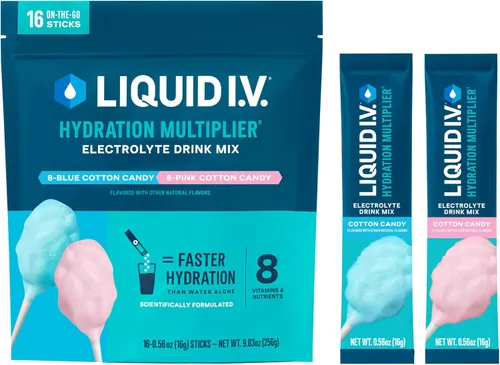 Vista 20 de Liquid I.V.® Hydration Multiplier - Popsicle Firecracker Mezcla en polvo de electrolitos para bebida 1 paquete (16 porciones)