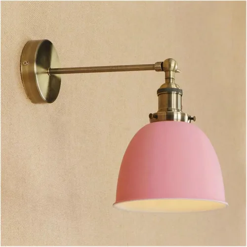 Vista 9 de Brass Black Retro LED Wall Light Fixtures Loft Industrial Vintage Arm Lamp Lamparas,Ideal for Bedroom Rojo