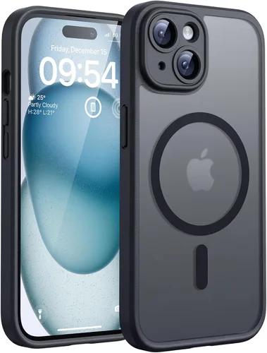 Vista 260 de TOCOL Funda para iPhone 11, compatible con Magsafe, protección completa de cámara, imanes integrados, protección contra caídas, funda translúcida