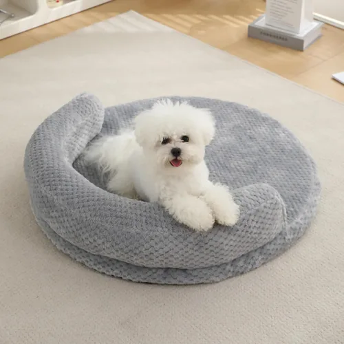 Vista 10 de Cama para gatos de interior, lavable para sofá cama para mascotas, funda extraíble de espuma viscoelástica para caja de huevos, 19.6 x 3.9 x 1.5