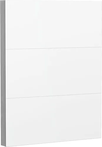 Vista 5 de Reskid Paquete de 50 hojas de papel perforado grueso de cartulina blanca de 110 libras, 4.25 x 11 pulgadas con 2 por página, 4.25 x 11 pulgadas