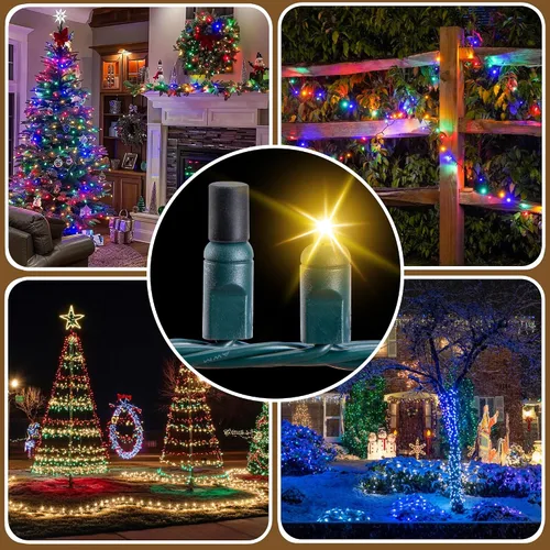 Vista 7 de codree 120 piezas de tapas de Navidad sin brillo para luces de cadena, cubiertas de luces de Navidad de silicona de amplio brillo, tapas suaves