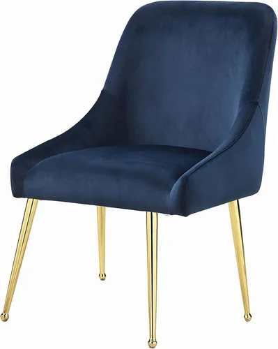 Vista 6 de Coaster Home Furnishings - Mayette - Sillas laterales tapizadas de metal - Sillas de comedor sin brazos de terciopelo con patas metálicas cónicas