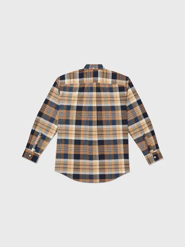 Vista 2 de Tommy Hilfiger Camisa de manga larga magnética adaptable con botones para hombre, ajuste clásico