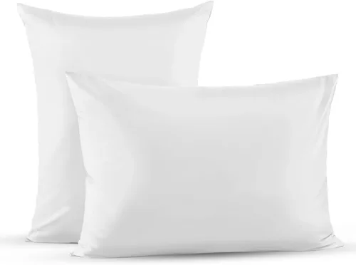 Vista 18 de Superity Linen Fundas de almohada de tamaño estándar, paquete de 2 unidades, 100% algodón suave y cómodo, color negro