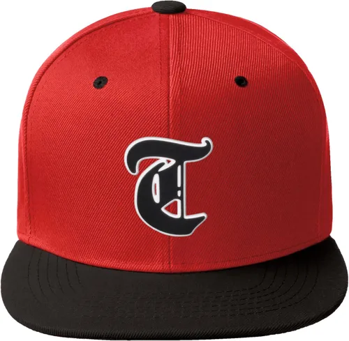 Vista 987 de Daxton Gorra clásica con visera de billete plano con letras del alfabeto inglés antiguo de la A a la Z
