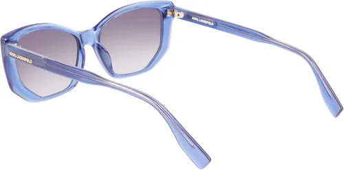 Vista 4 de Karl Lagerfeld KL6071S - Lentes de sol rectangulares para mujer, color azul, talla única, Celeste