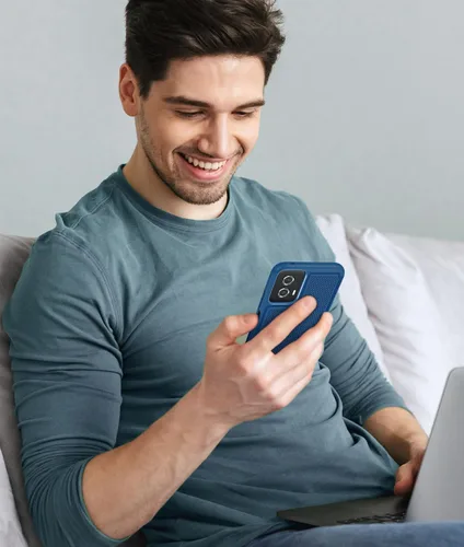 Vista 460 de FNTCASE Funda para iPhone 17 Pro: Fundas delgadas translúcidas de color azul claro compatibles con MagSafe, protección completa de la cámara