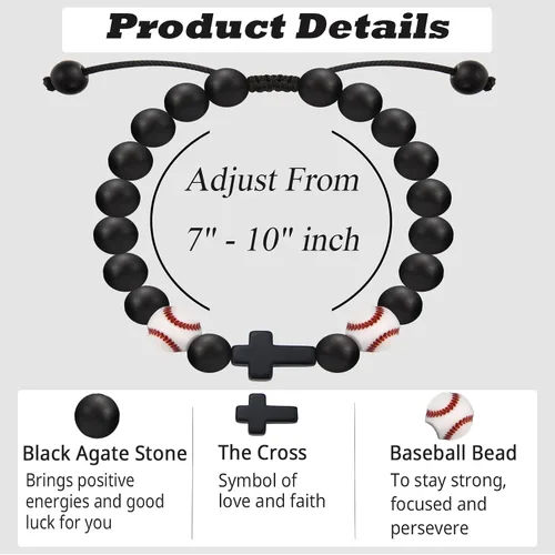 Vista 5 de Regalos de Baloncesto Fútbol Béisbol Fútbol Americano para Chicos Adolescentes, Pulseras para Chicos Ideas de Regalos para Cumpleaños/San