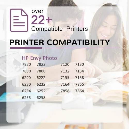 Vista 2 de Inktopia Cartucho de tinta remanufacturado de repuesto para HP 64XL 64 XL para HP Envy Photo 7858 7855 7155 6255 6220 7120 6232 6255 7158 7164 Envy