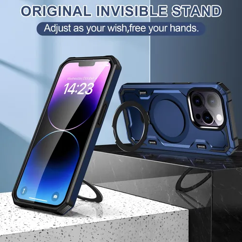 Vista 5 de Funda para iPhone 13 Pro de 6.1 pulgadas, compatible con Azul