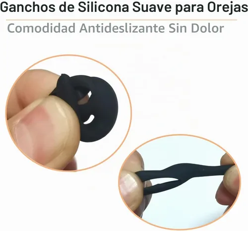 Vista 2 de Aletas universales para los oídos, puntas de auriculares de repuesto
