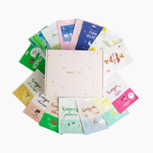 Vista 12 de FACETORY K Beauty Mascarilla Facial para el Cuidado de la Piel - FAVORITE 11 COLLECTION Juego de Mascarillas Faciales Mascarilla Facial Coreana