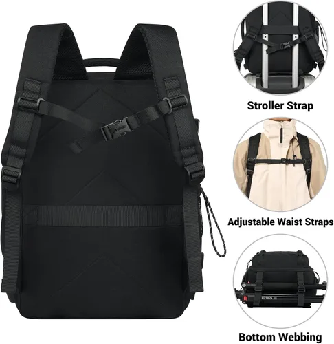 Vista 5 de Legestori Mochila táctica militar de 25L para hombres, mochila Molle de alta resistencia para 3 días, mochila Molle Army grande, Rucasack, viajes