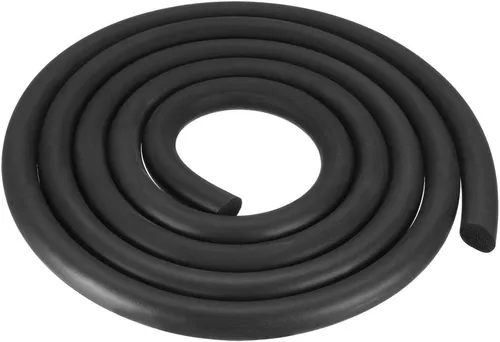 Vista 11 de uxcell Tira de goma de espuma de sellado de 0.118 in de diámetro 16.4 ft de largo, color negro