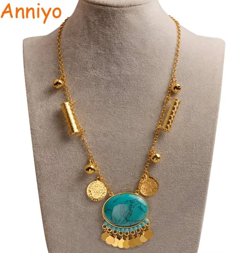 Vista 2 de Moneda de lira turca hecha a mano de 19.7 in de longitud nuevos collares para mujeresniñas joyería árabe tradicional nación Turquía regalos iraquíes