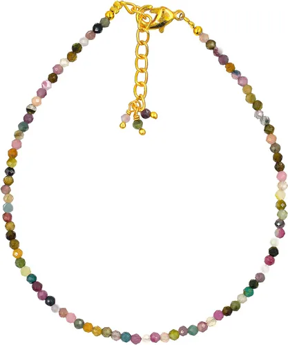 Vista 6 de TGH Pulsera de cuentas naturales con piedras preciosas microfacetadas, joyería para ella, cristales curativos energéticos de piedra natal, cadena