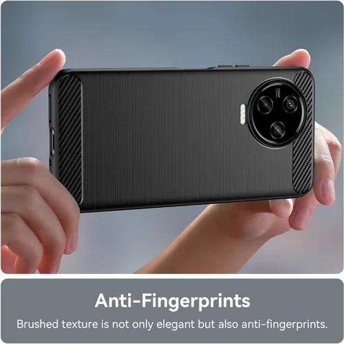 Vista 5 de Generic Cubierta De TPU Para Infinix Note 12 Pro 4G, Fibra De Carbono Flexible Slim Fit Soft Shell Lindo Caso Trasero Bumper Funda Protectora De