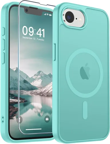 Vista 301 de SUPFINE Funda magnética para iPhone SE 2022 (3ª)/2020 (2ª), iPhone 8 (compatible con MagSafe) (protección contra caídas de grado militar), funda