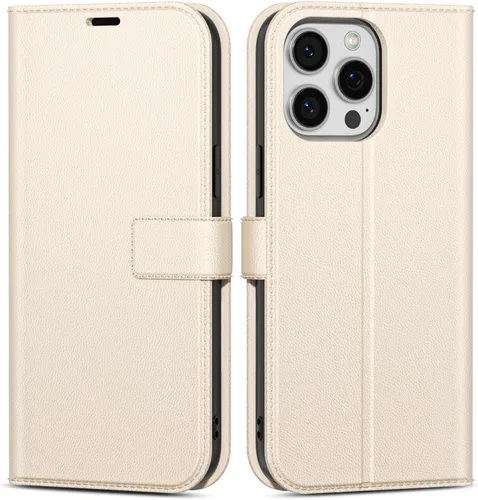 Vista 30 de oakxco Funda tipo cartera para iPhone SE 2022/2020/8/7 con soporte para tarjeta de crédito, funda magnética RFID delgada tipo libro con tapa