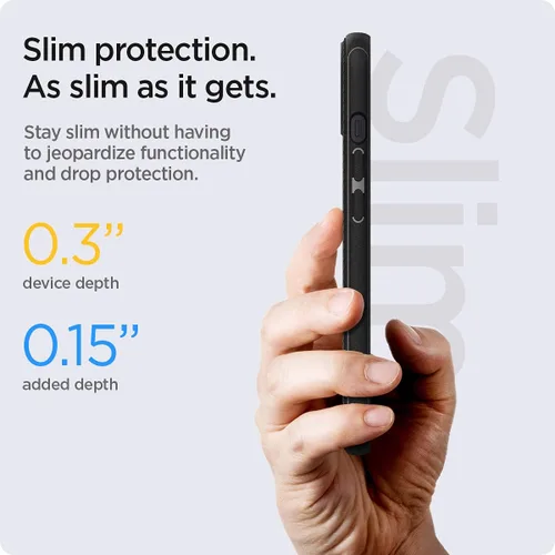 Vista 4 de Spigen Mag Armor (MagFit) compatible con MagSafe diseñada para iPhone 13 (2021), color negro mate MagFit