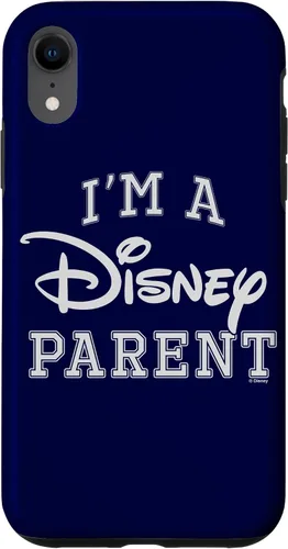 Vista 24 de iPhone 16 Disney I'm A Disney Parent Collegiate Big Text Logo Case