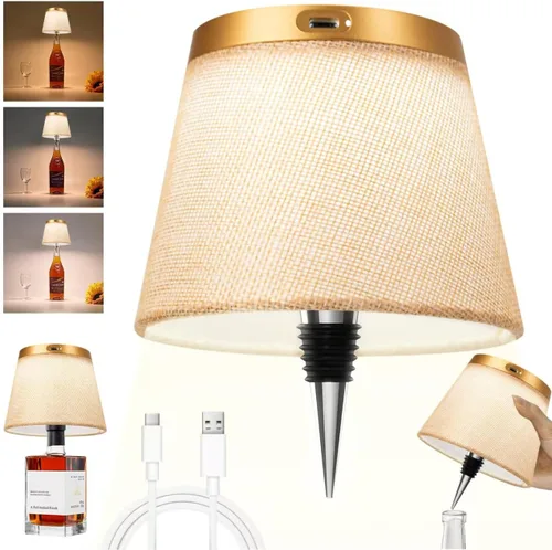 Vista 25 de 2025 Nueva Lámpara Inalámbrica para Botellas - Luces LED para Botellas de Licor y Vino, Pantalla Inalámbrica, Luz Superior para Botella de Whisky