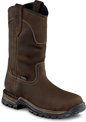 Vista 4 de Irish Setter, Two Harbors, para hombre, 11 pulgadas, impermeable, puntera de seguridad de acero, bota de trabajo Non-Metallic Square Toe