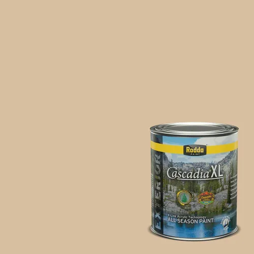 Vista 6 de Rodda Paint CASCADIA XL Pintura e imprimación satinada exterior en uno, cuarto de galón, abulón