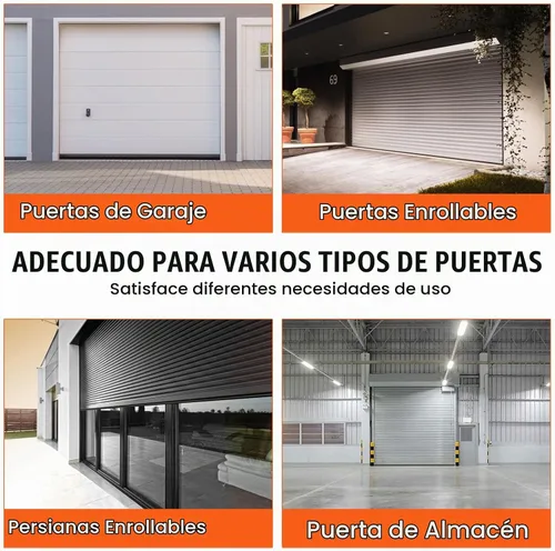 Vista 6 de VEVOR Sellos para puerta de garaje, goma inferior, en forma de U + anillo O combinado, burlete para puerta de garaje con kit de retención de riel