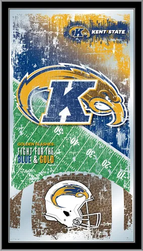 Vista 98 de Espejo de fútbol Appalachian State de 15" x 26" por Holland Bar Stool Company Appalachian State University