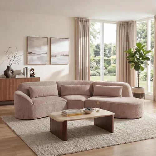 Vista 19 de Christopher Knight Home Kiin - Sofá modular modular de 123 pulgadas, moderno sofá grande curvado, cómodo sofá modular tapizado para sala de estar