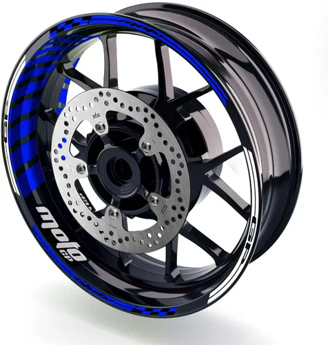 Vista 13 de MC MOTOPARTS Adhesivos para llanta de rueda 17 pulgadas Cinta adhesiva AA01 Compatible con GSX1300R GSXR1000 GSXR600 (Azul Aqua)