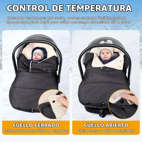 Vista 2 de Orzbow Funda de Asiento de Coche de Invierno para Bebé Manta para Asiento de Coche Infantil Funda de Asiento de Coche Impermeable con Cuello