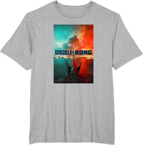Vista 29 de Godzilla vs Kong - Camiseta oficial con póster, Negro