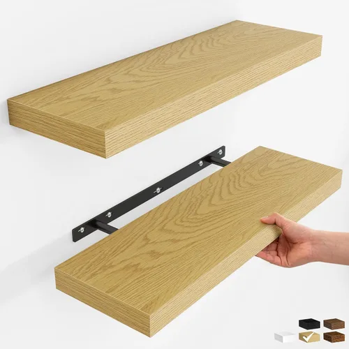 Vista 52 de Fun Memories Estante esquinero para montaje en pared, estantes de esquina flotantes, juego de 2 estantes de pared esquineros, estantes de Negro