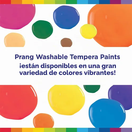 Vista 6 de Prang Pintura de témpera lavable, colores surtidos, 16 onzas, 12