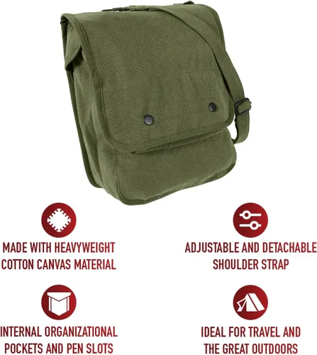 Vista 2 de Rothco mapa, bolsa de hombro bolso de lona