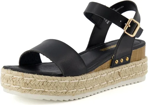 Vista 9 de Sandalias de plataforma CUSHIONAIRE Melissa estilo alpargata para mujer con correa al tobillo ajustable y plantilla de espuma viscoelástica