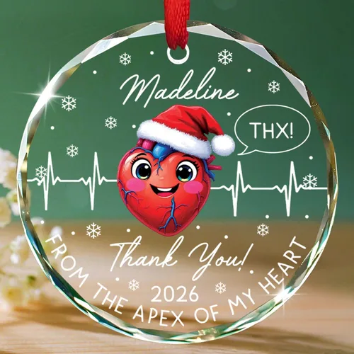 Vista 12 de Un médico verdaderamente asombroso es difícil de encontrar Adornos de vidrio, Adorno de Navidad personalizado de agradecimiento al médico 2025