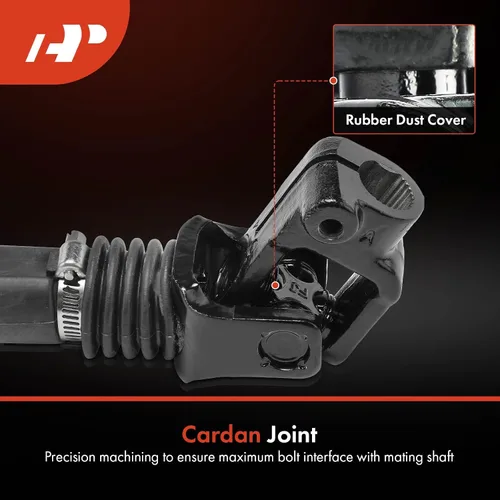 Vista 5 de A-Premium Eje Inferior de Dirección Asistida Eje de Columna de Dirección con Acoplador de Junta Universal Compatible con Jeep Cherokee 1984-1994