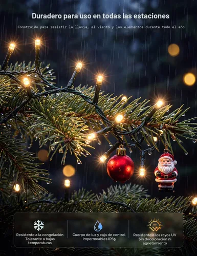 Vista 5 de Minetom - Luces de árbol de Navidad y Halloween que cambian de color, 33