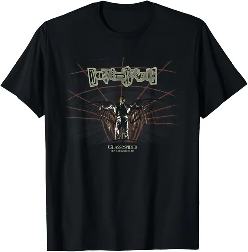 Vista 2 de David Bowie - Camiseta de cristal Spider Tour, Negro