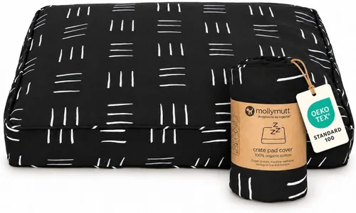Vista 4 de Molly Mutt Morning - Funda para jaula de perro, 100% algodón orgánico con certificación GOTS para cama de perro o cachorro, duradera, lavable