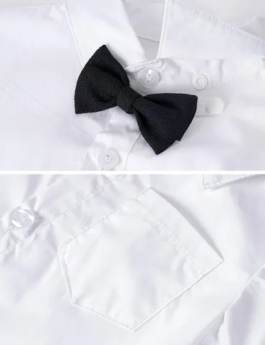 Vista 4 de A&J DESIGN Body de manga larga para bebé y niño, para boda, formal, para caballero